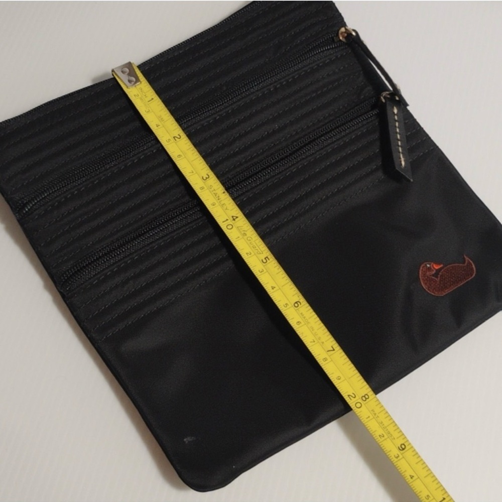 Dooney & Bourke Black Crossbody Bag with Yellow Scarf - Picture 4 of 10